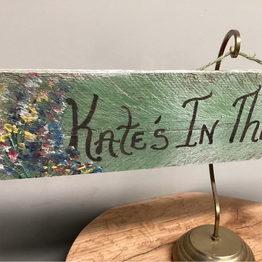🟢 Vintage - Solid Wood Crafted Sign for “Kate” - Great Gift Idea - Handmade - Picture 3 of 11
